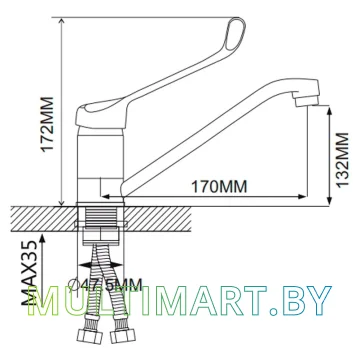Смеситель Ekko E49054 картинка 7